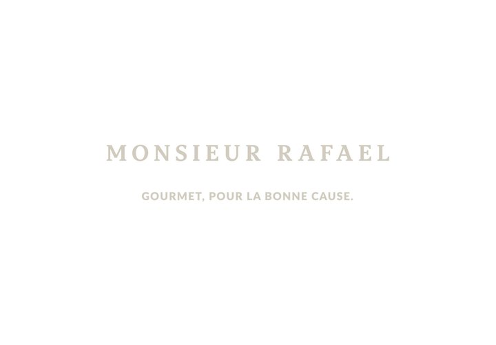 Logo Monsieur Rafael – Horizontal Grège