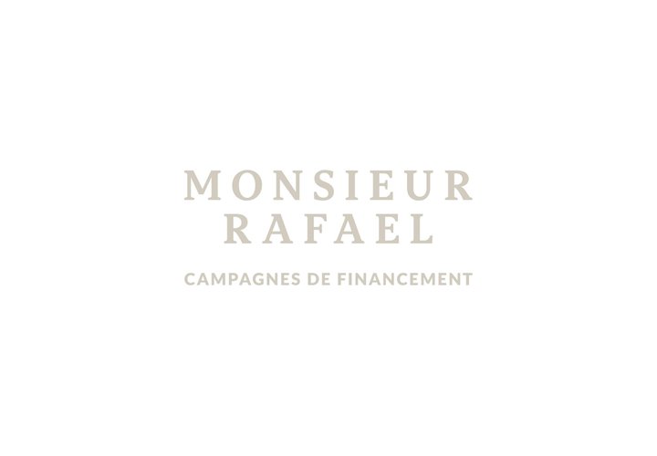 Logo Monsieur Rafael – Vertical Grège